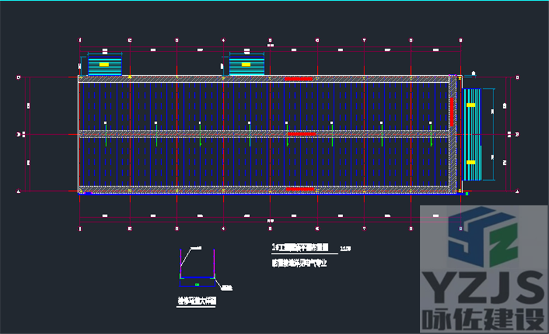 某央企机场工装设备棚项目-建筑图赏析(图4) 某央企机场工装设备棚项目-建筑图赏析(图4)
