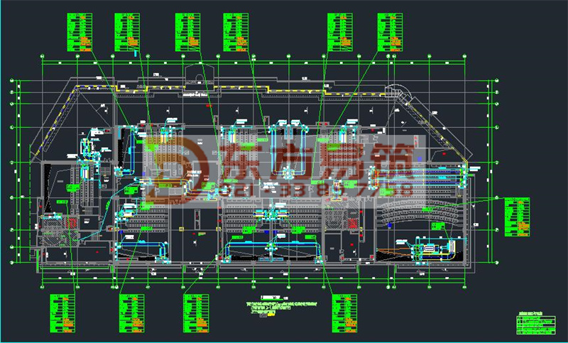 密集型场所电影院消防暖通图纸设计(图2)